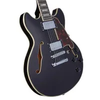 D'Angelico Premier Mini DC BF Электрогитара полуакустическая, 6 струн, цвет чёрный матовый