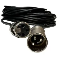 XLine Cables RMIC XLRM-XLRF 15 Шнур микрофонный XLR (F) ⇔ XLR (M), 15 метров, чёрный