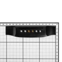 WBO GBE Бридж для акустической гитары, отверстия под фиксаторы струн, черное дерево