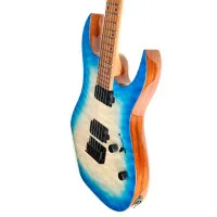 SPIRA S-500 QAB Электрогитара, Superstrat, 6 струн, цвет синий берст