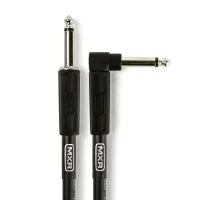 Dunlop DCIX10R Шнур инструментальный JACK 1/4"(прямой) ⇔ JACK 1/4"(угловой), 3 метра, чёрный