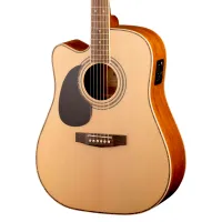 Cort AD880CE-LH-NS Гитара электро-акустическая, леворукая, с вырезом, цвет натуральный