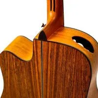 SQOE SQ-PS Гитара акустическая 41", Dreadnought с вырезом, цвет натуральный