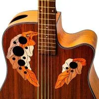 SQOE SQ-PS Гитара акустическая 41", Dreadnought с вырезом, цвет натуральный