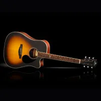 KEPMA D1CE Sunburst Гитара электроакустическая Dreadnought, цвет санберст  глянцевый
