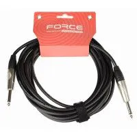 FORCE FGC-09/6 Шнур инструментальный Jack 1/4"(прямой) ⇔ Jack 1/4"(прямой), 6 метров