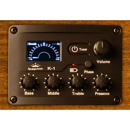 KEPMA EACE Natural Гитара электроакустическая Grand Auditorium, цвет натуральный глянцевый