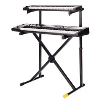 Hercules KS210B Стойка для клавишных, X-типа, 2 уровня