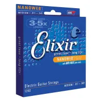 Набор струн для 6-струнной электрогитары Elixir 12102 NanoWeb