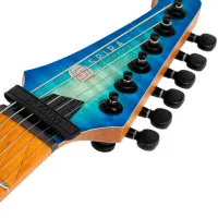 SPIRA S-500 QAB Электрогитара, Superstrat, 6 струн, цвет синий берст