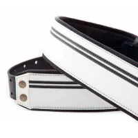 RightOn Straps Mojo Race B&W Ремень для гитары, экокожа, чёрный/белый