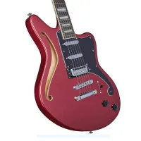 D'Angelico Premier Bedford SH OB Электрогитара полуакустическая  c чехлом, 6 струн, цвет красный