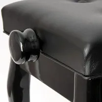 Fleet BH102-6 Банкетка с регулировкой по высоте, дерево/кожзам, цвет черный