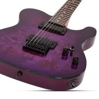 SCHECTER PT STANDARD PBB Электрогитара, 6 струн, цвет Purple Burst Burl 