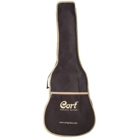 Cort AF510 BKS W_BAG Гитара акустическая с фирменным чехлом в комплекте, цвет чёрный матовый