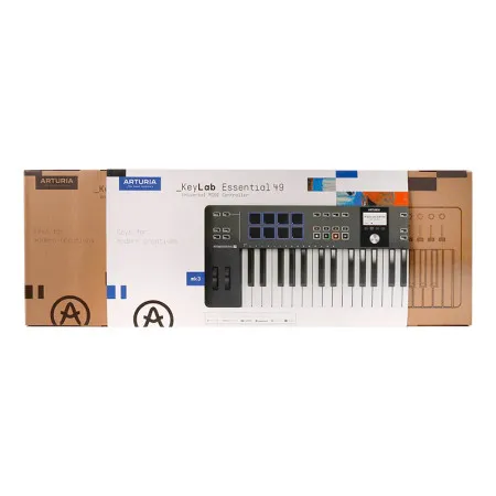 Arturia KeyLab Essential 49 mk3 Black MIDI клавиатура, 49 клавиш, цвет чёрный