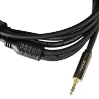 FORCE FLC-11/2 Шнур аудио 2х JACK1/4"(mono) ⇔ miniJACK1/8"(stereo), 2 метра