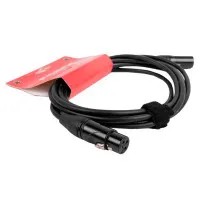 FORCE FMC-06/3 Шнур микрофонный XLR (M) ⇔ XLR (F), 3 метра, черный