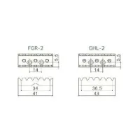 Gotoh GHL-2-CK Топ-лок для электрогитары (43мм), крепление саморезами, цвет черный хром