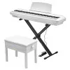 MUZPLANET P-45WH Пианино цифровое, 88 клавиш, цвет белый (без стойки)