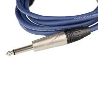FORCE FGC-09/3 BL Шнур инструментальный Jack 1/4"(прямой) ⇔ Jack 1/4"(прямой), 3 метра, синий