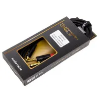 KUPFERN KFYC04-1M Шнур аудио mini-JACK 1/8"(male) stereo ⇔ 2хJACK 1/4"(male) mono, длина 1 метр