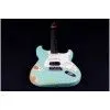 JET JS-400 Relic SFG Электрогитара, Stratocaster, 6 струн, цвет морской волны, состареный