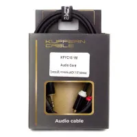 KUPFERN KFYC18 1M Шнур аудио mini-JACK 1/8" (stereo) ⇔ 2хRCA(male), длина 1 метр