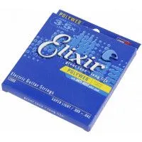 Elixir 12000 PolyWeb Набор струн для 6-струнн электрогитары, Super Light, размер 9-42