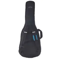 Madarozzo MA-G0050-DR/BT чехол для акустической гитары Dreadnought, утеплен., чёрный/бирюзов.отделка