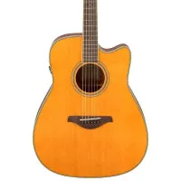 YAMAHA FGC-TA VT Гитара трансакустическая, корпус вестерн с вырезом, цвет Vintage Tint