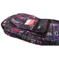 FORCE DLX-A (109) Чехол для акустической гитары 41", утеплённый, рисунок Peace and Love