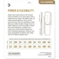 Rico DSJ-J3S Select Jazz Трости для саксофона альт, размер 3S/3M, 4шт.