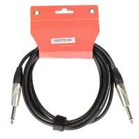 FORCE FGC-09/3 Шнур инструментальный Jack 1/4"(прямой) ⇔ Jack 1/4"(прямой), 3 метра