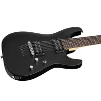 SCHECTER C-7 DELUXE SBK Электрогитара, 7 струн, цвет матовый черный