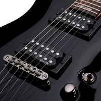 SCHECTER OMEN-6 BLK Электрогитара, 6 струн, цвет Gloss Black