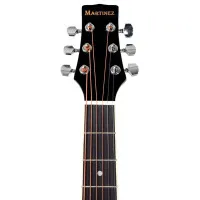 Martinez W-91C/BK Гитара акустическая FOLK 39", с вырезом, цвет чёрный