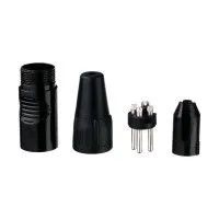 Rean RC3M-BAG Разъем XLR (male) кабельный, 3-PIN, чёрный