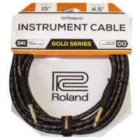 Roland RIC-G15 Шнур инструментальный Jack 1/4" <=> Jack 1/4", длина 4.5м.