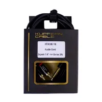 KUPFERN KFAC05-1M Шнур аудио 2хJACK 1/4" (mono) прямые ⇔ 2хRCA (male) прямые, длина 1 метр