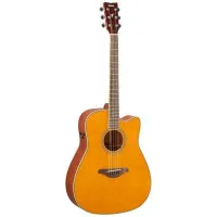 YAMAHA FGC-TA VT Гитара трансакустическая, корпус вестерн с вырезом, цвет Vintage Tint