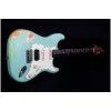 JET JS-400 Relic SFG Электрогитара, Stratocaster, 6 струн, цвет морской волны, состареный