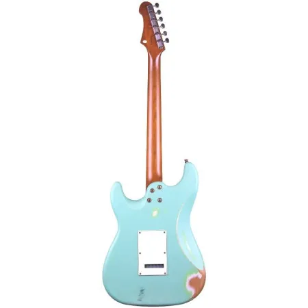JET JS-400 Relic SFG Электрогитара, Stratocaster, 6 струн, цвет морской волны, состареный