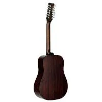 Martinez FAW-802-12 TBK Гитара акустическая 41",12 струн, Dreadnought, цвет прозрачный черный