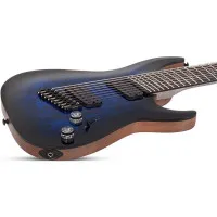SCHECTER OMEN ELITE-8 MS STBB Электрогитара, 8 струн, цвет See Thru Blue Burst