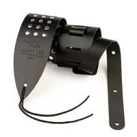 Twelve Twenty One 1221-75-3-BLK Ремень для гитары, кожаный, широкий, черный