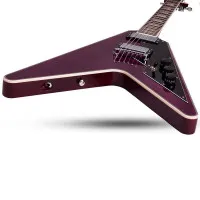 SCHECTER V-1 CUSTOM TRANS PURPLE Электрогитара, Flying V, цвет фиолетовый