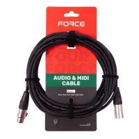 FORCE FMC-20/7.5 Шнур микрофонный/коммутационный  XLR (M) <=> XLR (F), 7.5 метров