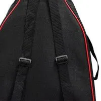 SOLO ЧГ12-2/1R Чехол для акустической гитары, утепленный, 2 ремня, с красной отделкой