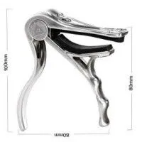 Alice A007H/PC Каподастр для акустической гитары "Череп", хром